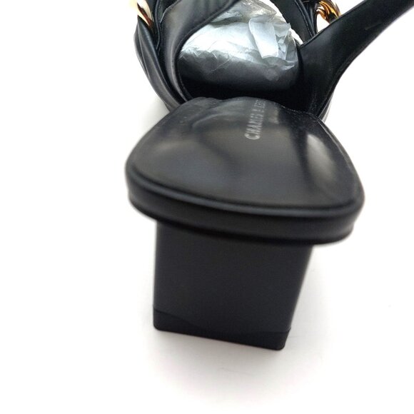 Braided Chain-Link Slingback Pumps - Black 6.5/7 US - Picture 10 of 13